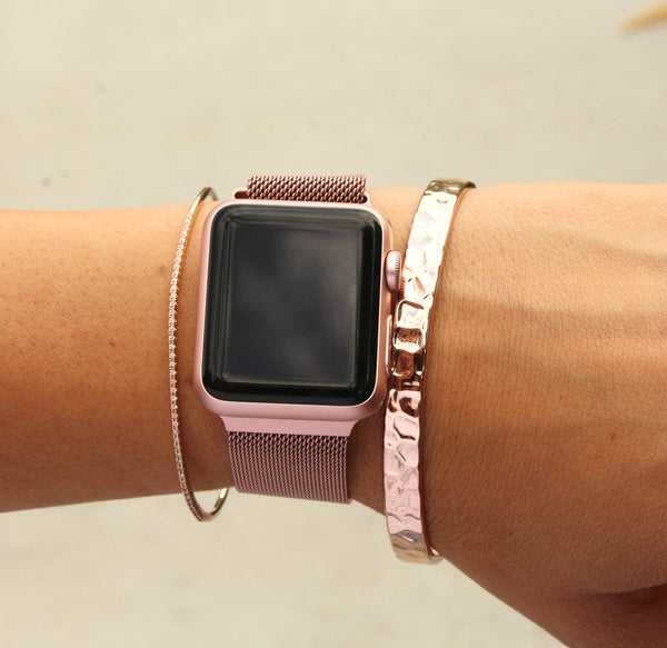 black and pink strap