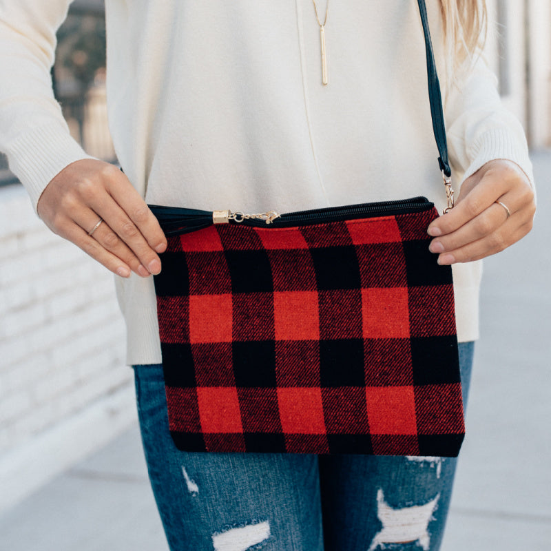 Plaid Cross Body Purse