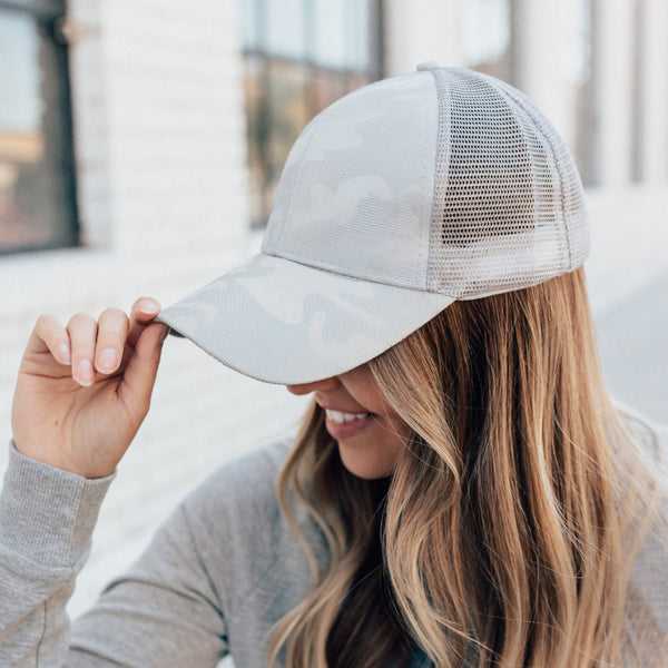 Camo Ponytail Hats