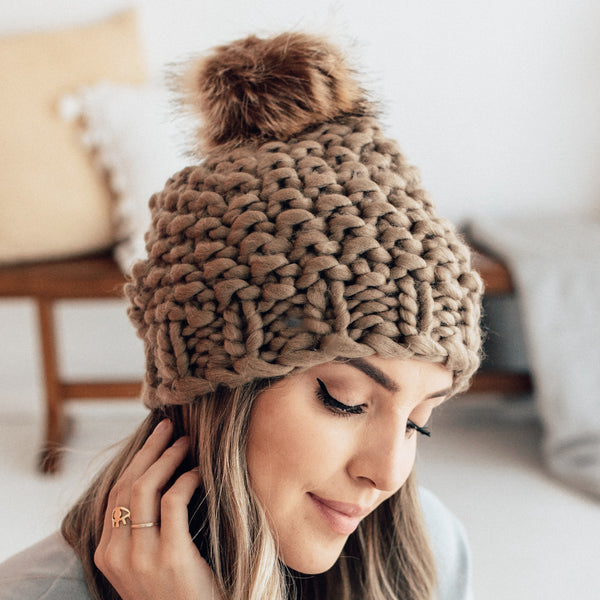 Cozy chunky on sale knit beanie