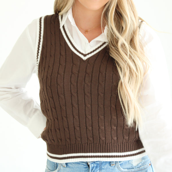 V Neck Sweater Vest