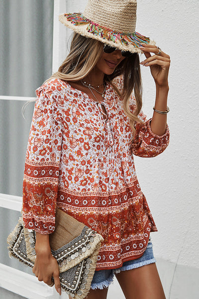 Floral Boho Top