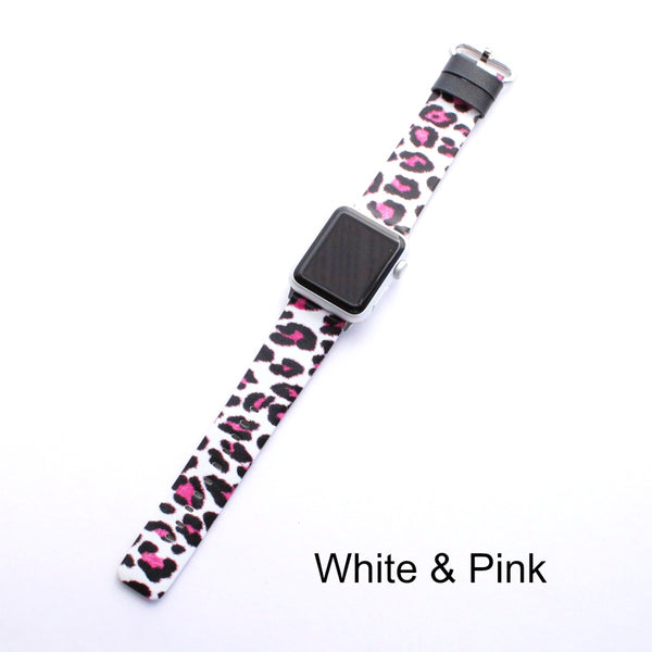 Pink leopard print sales apple watch band