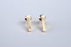 Slim Gold Bar Earrings