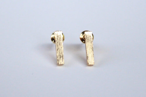 Slim Gold Bar Earrings