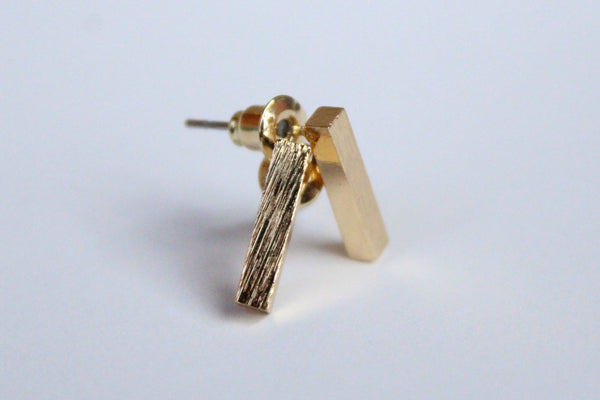 Slim Gold Bar Earrings