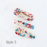Trendy 3 Pack Hair Clip Barettes
