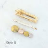 Trendy 3 Pack Hair Clip Barettes