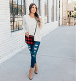 Plaid Cross Body Purse
