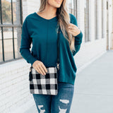 Plaid Cross Body Purse