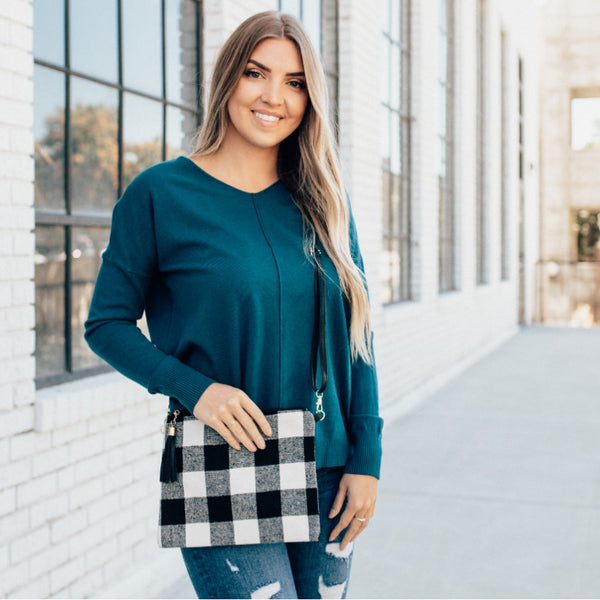 Plaid Cross Body Purse