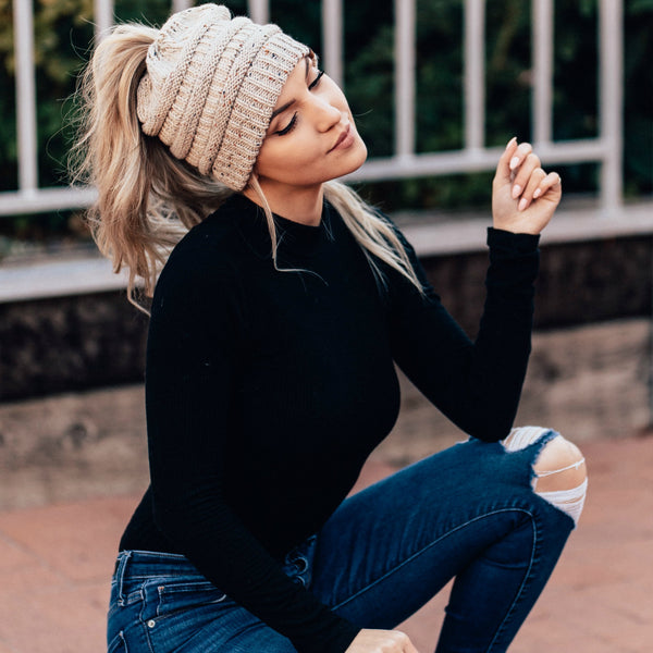 CC Ponytail Beanie