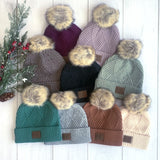 CC Textured Pom Beanie