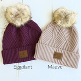 CC Textured Pom Beanie