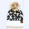 CC® Leopard Fur Pom Beanie