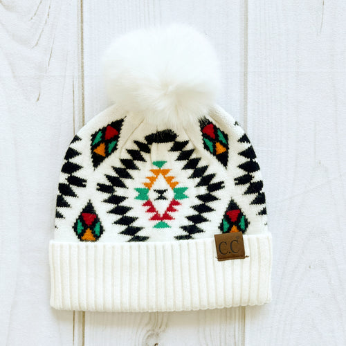 CC Southwest Pom Beanie Hat