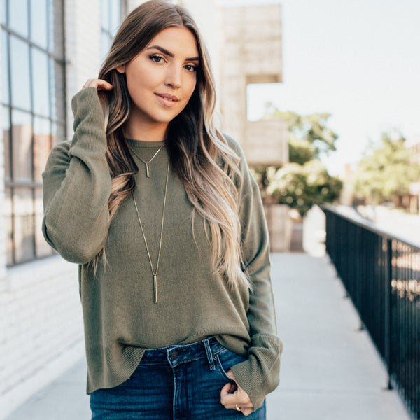 Brushed Crew Neck Sweater