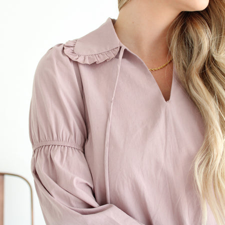 Hooded Waffle Peplum Top