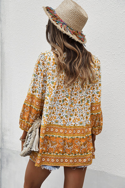 Floral Boho Top