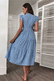 Floral Flutter Sleeve Dress