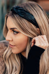 Faux Leather Knot Headband