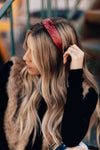 Faux Leather Knot Headband