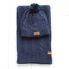 Pom Beanie and Scarf Set