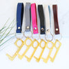 Leather Keyfob No Contact Door Opener & Keypad Press