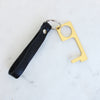 Leather Keyfob No Contact Door Opener & Keypad Press