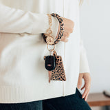 Leopard Print Keychain Bangle and Wallet