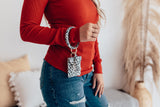 Leopard Print Keychain Bangle and Wallet
