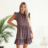 Leopard Ruffle Dress