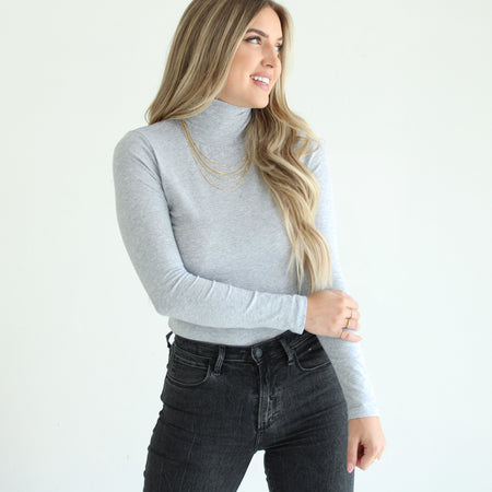 Cuffed Sleeve V Neck Top