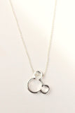 Dainty Mouse Ears Necklace | Mickey Minnie Gold Silver