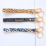 Animal Print Wristlet Keychain