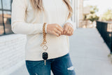 Animal Print Wristlet Keychain
