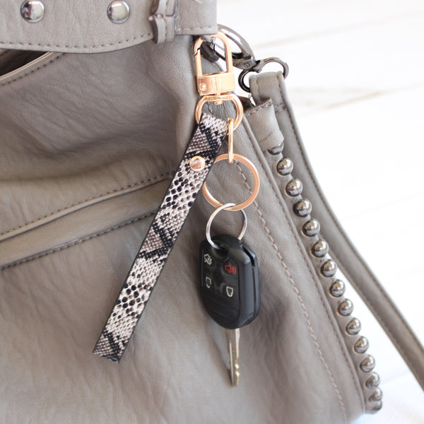 Animal Print Wristlet Keychain