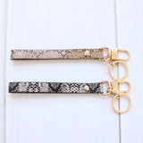 Animal Print Wristlet Keychain