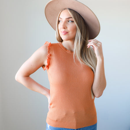 Hooded Waffle Peplum Top