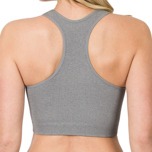 Ribbed Racerback Tank / Bralette