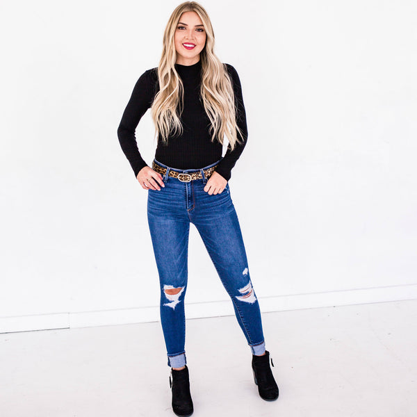 Ribbed Long Sleeve Bodysuit