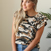 Printed Ruffle & Pocket Tops