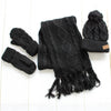Pom Beanie Scarf and Glove Set