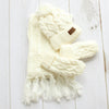 Pom Beanie Scarf and Glove Set