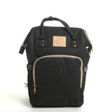 black diaper backpack mom carryall or student backpack or dad diaper bag