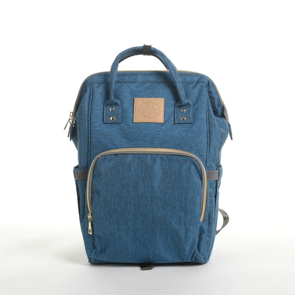 blue diaper backpack teal backpack mom carryall dad diaper bag