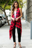 Buffalo Plaid Kimono - Sleeveless