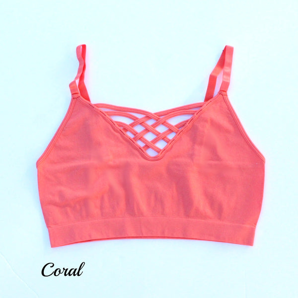 Strappy Criss Cross Bralette – Sweet Lemon Boutique