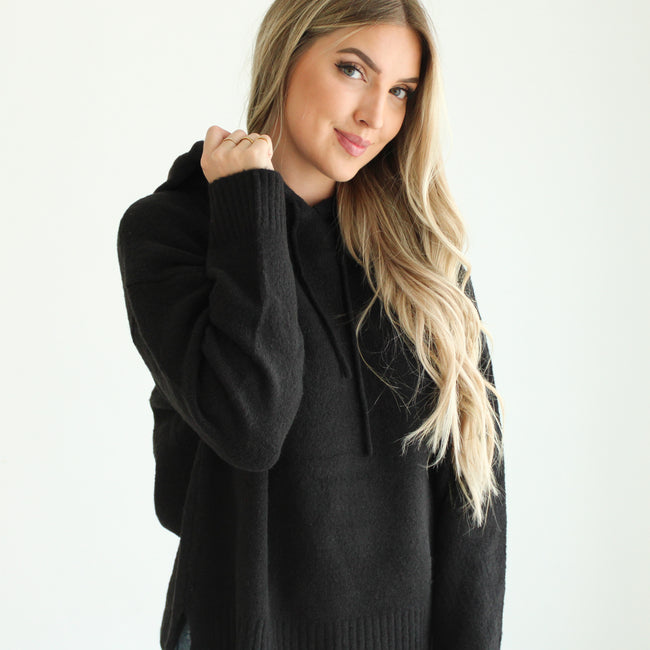 Sweater Hooded Top