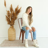 Sweater Hooded Top